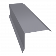 Планка торцевая 80х100 0,5 Satin с пленкой RAL 7004 сигнальный серый (3м)