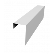 Планка торцевая фасадная фальц 65мм 0,45 Drap RAL 7004 сигнальный серый (2м)