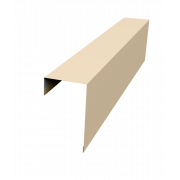 Планка торцевая фасадная фальц 65мм 0,45 PE с пленкой RAL 1015 светлая слоновая кость (3м)