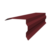 Планка торцевая фигурная 100х85 0,45 Drap TX RAL 3005 красное вино (2м)