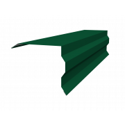 Планка торцевая фигурная 100х85 0,5 Satin Matt RAL 6005 зеленый мох (2м)