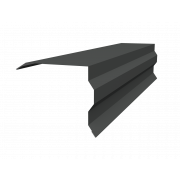Планка торцевая фигурная 100х85 0,5 Satin с пленкой RAL 7016 антрацитово-серый (2м)