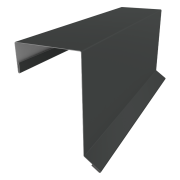 Планка торцевая кровельная фальц 65х97 0,45 Drap TX RAL 7016 антрацитово-серый (2м)