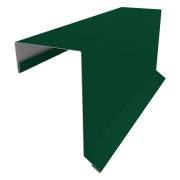 Планка торцевая кровельная фальц 65х97 0,45 Drap TX RAL 6005 зеленый мох (3м)