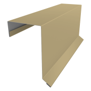 Планка торцевая кровельная фальц 65х97 0,45 PE с пленкой RAL 1014 слоновая кость (3м)