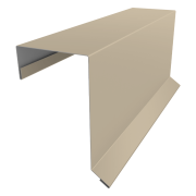 Планка торцевая кровельная фальц 65х97 0,45 PE с пленкой RAL 1015 светлая слоновая кость (2м)