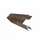 Планка угла внешнего сложного Экобрус Grand Line 0,45 Print Premium с пленкой Almond Wood Fresh (3м)