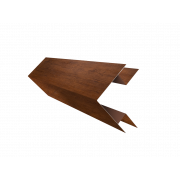 Планка угла внешнего сложного Экобрус Grand Line 0,45 Print Premium с пленкой Golden Wood Fresh TwinColor (3м)