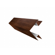 Планка угла внешнего сложного Экобрус Grand Line 0,45 Print Premium с пленкой Cherry Wood Fresh TwinColor (2м)