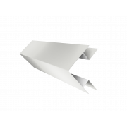 Планка угла внешнего сложного Экобрус Grand Line 0,5 Satin с пленкой RAL 9003 сигнальный белый (2м)