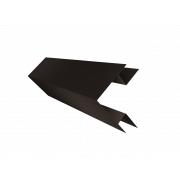 Планка угла внешнего сложного Экобрус Grand Line 0,5 Atlas X с пленкой RR 32 темно-коричневый (3м)