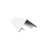 Планка угла внешнего составная верхняя 0,45 PE с пленкой RAL 9003 сигнальный белый (3м)