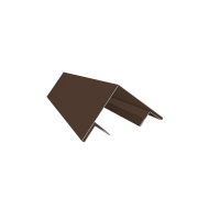 Планка угла внешнего составная верхняя 0,45 Drap TwinColor RAL 8017 шоколад (2м)