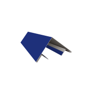 Планка угла внешнего составная верхняя 0,45 PE с пленкой RAL 5002 ультрамариново-синий (2м)