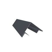Планка угла внешнего составная верхняя 0,5 Atlas X с пленкой RAL 7024 мокрый асфальт (3м)