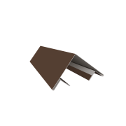 Планка угла внешнего составная верхняя 0,5 Satin Matt RAL 8017 шоколад (3м)