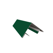 Планка угла внешнего составная верхняя 0,5 Satin с пленкой RAL 6005 зеленый мох (3м)