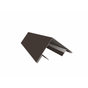 Планка угла внешнего составная верхняя 0,45 Drap RR 32 темно-коричневый (3м)