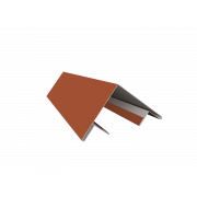 Планка угла внешнего составная верхняя 0,5 PurLite Matt RAL 8004 терракота (3м)