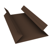 Планка угла внутреннего составная верхняя 0,45 Drap TwinColor RAL 8017 шоколад (2м)