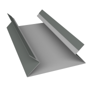 Планка угла внутреннего составная верхняя 0,45 PE с пленкой RAL 7005 мышино-серый (3м)