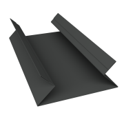 Планка угла внутреннего составная верхняя 0,5 Velur X RAL 7016 антрацитово-серый (2м)