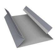 Планка угла внутреннего составная верхняя 0,5 Satin с пленкой RAL 7004 сигнальный серый (2м)