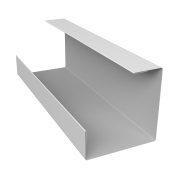 Планка угла внутреннего составная нижняя 0,45 PE с пленкой RAL 9003 сигнальный белый (3м)