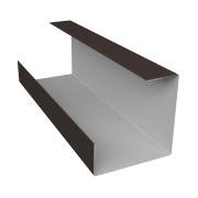 Планка угла внутреннего составная нижняя 0,45 Drap TX RR 32 темно-коричневый (3м)