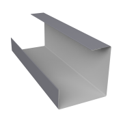 Планка угла внутреннего составная нижняя 0,45 Drap RAL 7004 сигнальный серый (3м)