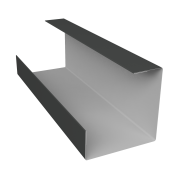 Планка угла внутреннего составная нижняя 0,5 Drap TX RAL 7016 антрацитово-серый (2м)