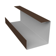 Планка угла внутреннего составная нижняя 0,5 Drap TX RAL 8017 шоколад (3м)