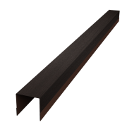 Планка вертикальная обратная для горизонтального монтажа штакетника 0,45 Print Elite Coffee Wood TwinColor (3м)