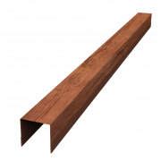 Планка вертикальная обратная для горизонтального монтажа штакетника 0,45 Print Premium Rowan Fresh TwinColor (2м)