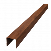 Планка вертикальная обратная для горизонтального монтажа штакетника 0,45 Print Premium Golden Wood Fresh TwinColor (1,8м)