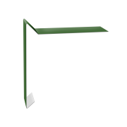 Планка ветровая для мягкой кровли 130х25х100 0,45 PE с пленкой RAL 6002 лиственно-зеленый (2м)
