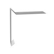 Планка ветровая для мягкой кровли 130х25х100 0,45 PE с пленкой RAL 7004 сигнальный серый (2м)