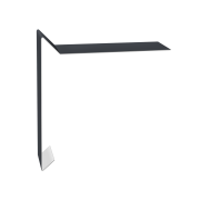 Планка ветровая для мягкой кровли 130х25х100 0,5 Satin Matt RAL 7024 мокрый асфальт (3м)