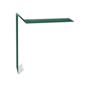 Планка ветровая для мягкой кровли 130х25х100 0,5 Satin Matt RAL 6005 зеленый мох (2м)