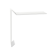 Планка ветровая для мягкой кровли 130х25х100 0,5 Satin с пленкой RAL 9003 сигнальный белый (2м)