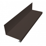 Планка примыкание нижнее к трубе фальц 0,45 Drap TX RR 32 темно-коричневый (2м)