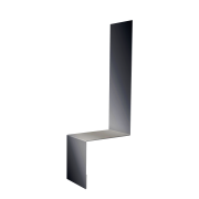 Планка примыкание боковое фальц 0,5 Satin с пленкой RAL 9005 черный (2м)