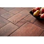 Плитка тротуарная Steingot Colormix Бавария высота 60мм Terracotta частичный прокрас