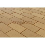 Плитка тротуарная Steingot Моноцвет Прямоугольник (фаска 1,5мм) 200х100х60мм желтый частичный прокрас