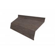 Ламель жалюзи Milan new gofr 0,45 Print Elite с пленкой White Wood TwinColor