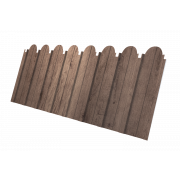 Профнастил C10A фигурный 0,45 Print Premium с пленкой Almond Wood Fresh