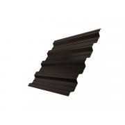 Профнастил HC44R 0,5 GreenCoat Pural BT, matt RR 32 темно-коричневый (RAL 8019 серо-коричневый)
