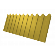 Профнастил C8A фигурный 0,45 PE с пленкой RAL 1018 цинково-желтый