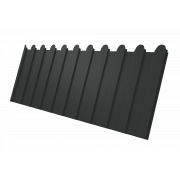 Профнастил C8A фигурный 0,45 PE-Double RAL 7016 антрацитово-серый