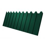 Профнастил C8A фигурный 0,45 PE-Double с пленкой RAL 6005 зеленый мох